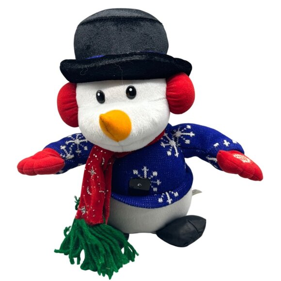 Animated Singing T.L. toys plush Christmas snowman we wish you a merry Christmas - Picture 1 of 9